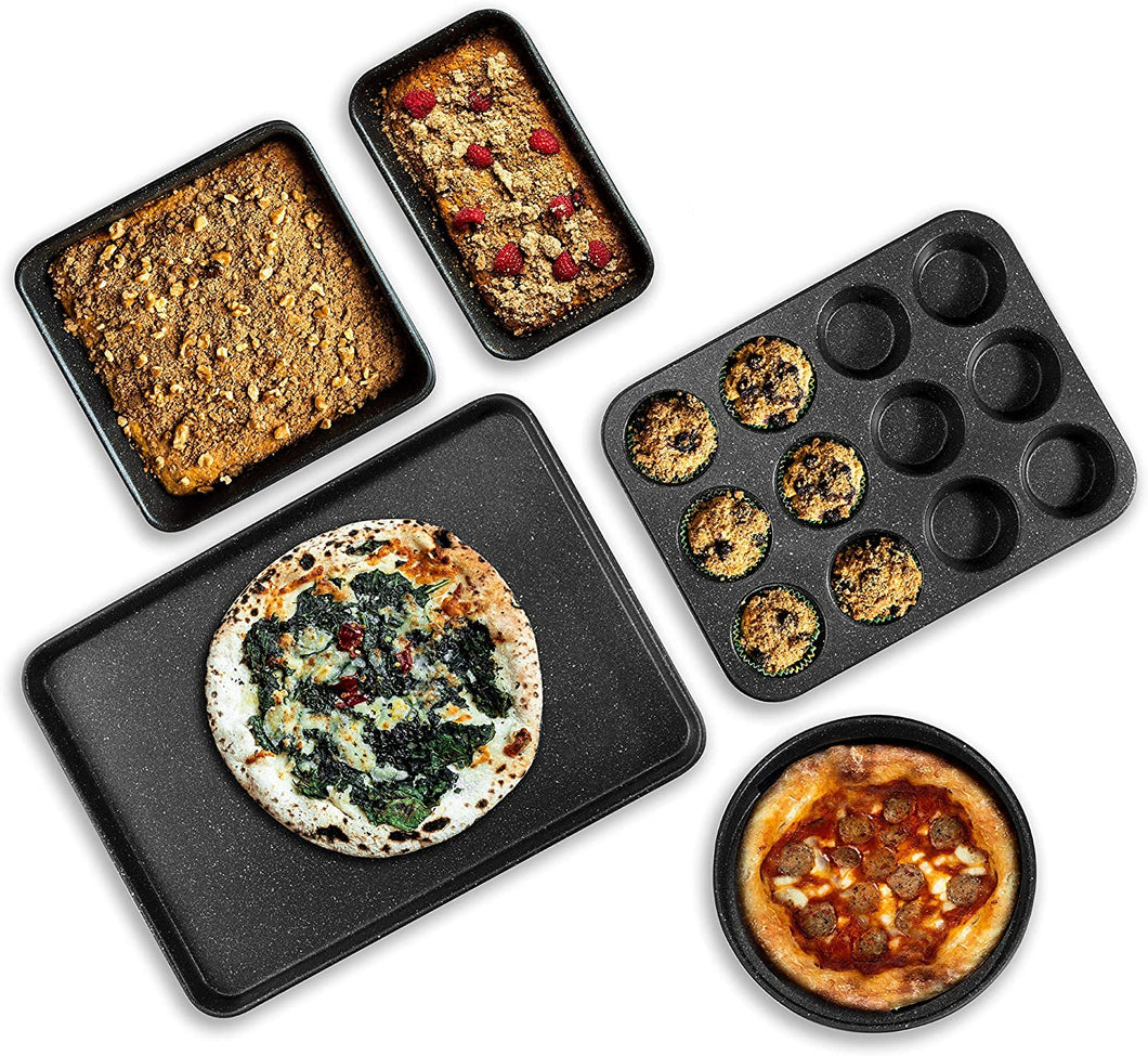 Granite Stone Cookware - Bakeware Sets (5 Piece Set)